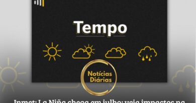 Segundo o Instituto Nacional de Meteorologia (Inmet), junho marca o fim do fenômeno El Niño, com previsão de início do La Niña para o mês que vem.