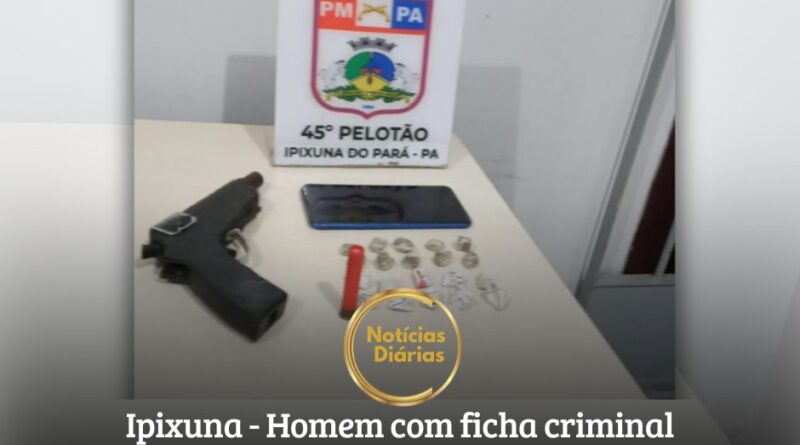 A Polícia Militar recebeu denúncia anônima informando que um suspeito, Rogério Macário Costa - conhecido pelas forças policiais por seu histórico de tráfico de drogas e falsidade ideológica, estaria comercializando entorpecentes, estaria circulando pelo Distrito Novo Horizonte, em Ipixuna do Pará, vendendo drogas, armado, e pilotando uma motocicleta vermelha.