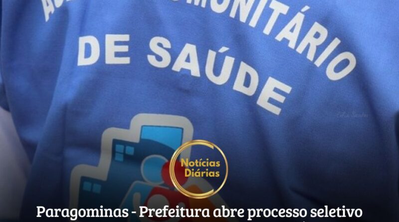 A Prefeitura de Paragominas lançou o Edital Nº 001/2024 para o Processo Seletivo Público de Agente Comunitário de Saúde. Oferecendo 337 vagas, sendo 82 para contratação imediata e as demais para formar um cadastro reserva.