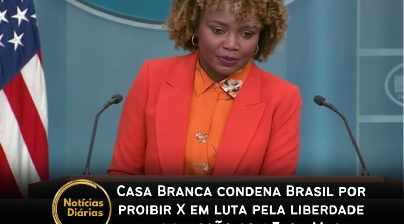 A Casa Branca emitiu uma rara repreensão ao Brasil na terça-feira por proibir os moradores do país de acessar o X em uma disputa pela liberdade de expressão com o proprietário bilionário da plataforma, Elon Musk.