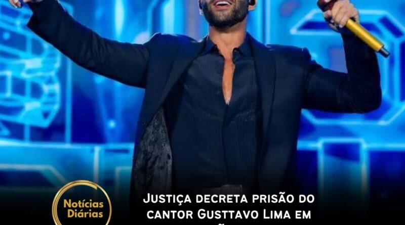 A Justiça de Pernambuco determinou, na tarde desta segunda-feira (23), a prisão do cantor Gusttavo Lima. A decisão é da juíza Andrea Calado da Cruz, do Tribunal de Justiça do estado.