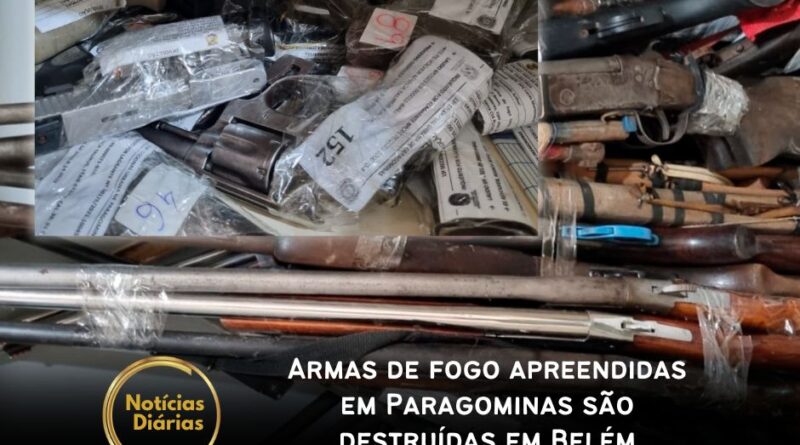 Na terça-feira, dia 1° de outubro, a Polícia Civil de Paragominas, parte integrante da 7ª Região Integrada de Segurança Pública (7ª RISP), destruiu armas de fogo e munições.