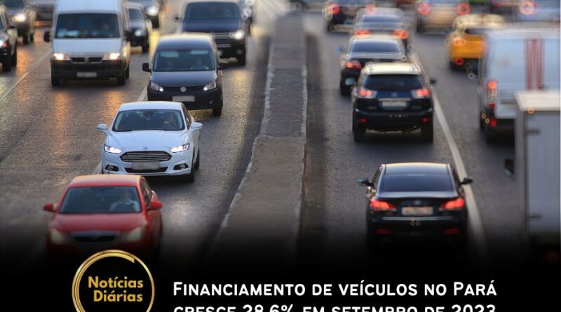 O financiamento de veículos no Pará cresceu 28,6% em setembro de 2023 em comparação com o mesmo período do ano anterior, totalizando 18,5 mil veículos financiados, entre novos e usados