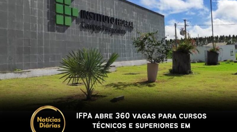 O IFPA (Instituto Federal do Pará) lançou o Processo Seletivo Unificado (PSU) 2025, com a oferta de 6.665 vagas em cursos técnicos e superiores, com 360 vagas Paragominas e as demais distribuídas para outros 15 campi.