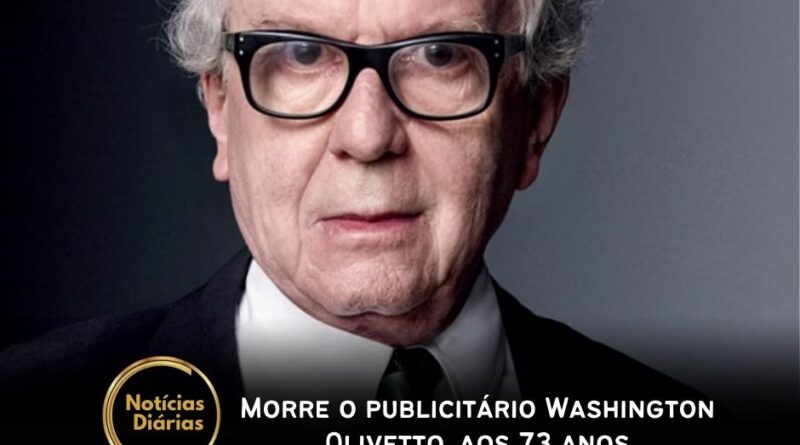 O publicitário Washington Olivetto morreu neste domingo (13/10), aos 73 anos, no Rio de Janeiro. Ele estava internado há cinco meses no hospital Copa Star, no Rio.