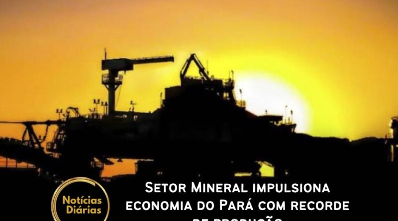 O setor mineral do Pará ultrapassou a marca histórica de 300 milhões de toneladas em 2023, consolidando o estado como uma potência nacional no setor.