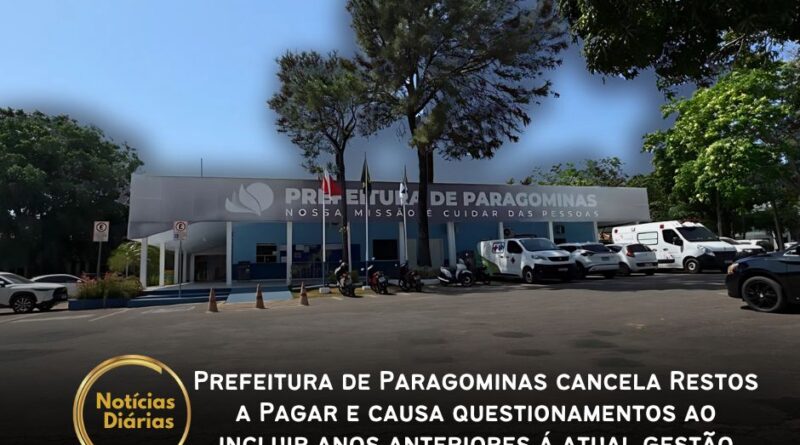 Prefeito de Paragominas assinou o Decreto Municipal nº 370/2024, que cancela os Restos a Pagar não Processados de 2021, 2022 e 2023, referentes a despesas ainda não realizadas pela administração.