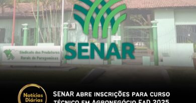 O Serviço Nacional de Aprendizagem Rural (SENAR) está com inscrições abertas para o Processo Seletivo 2025/1 do Curso Técnico em Agronegócio, na modalidade a distância (EaD), e oferecido gratuitamente.