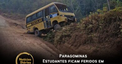 Paragominas - Estudantes ficam feridos em acidente com ônibus escolar