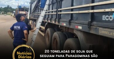 20 toneladas de soja que seguiam para Paragominas são apreendidas pela SEFA