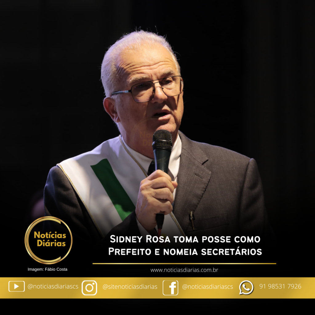 Na noite do dia 1º de janeiro, Sidney Rosa foi empossado como prefeito de Paragominas em cerimônia realizada no Lions Clube. O ato marcou o início de seu terceiro mandato, tornando-o o primeiro prefeito na história do município a ocupar o cargo por três vezes.