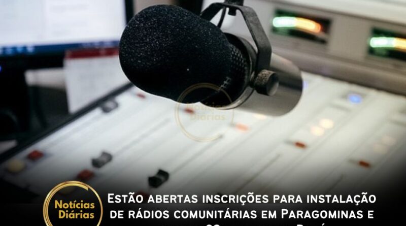 Estão abertas inscrições para instalação de rádios comunitárias em Paragominas e outras 23 cidades do Pará