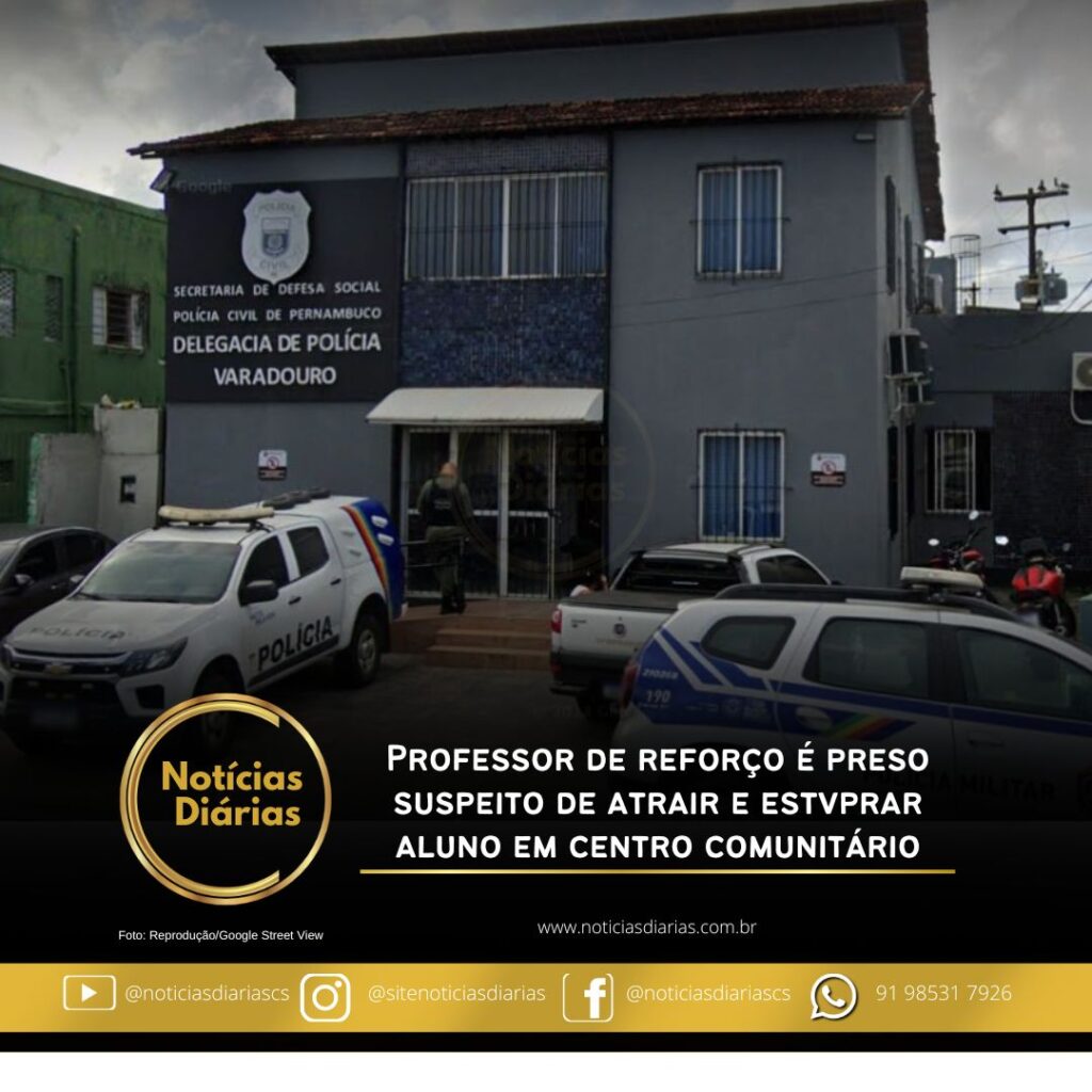 PE: professor é preso suspeito de estuprar aluno em centro comunitário O professor de 53 anos atraiu e trancou o estudante em uma sala de computação para cometer o crime