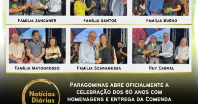 Paragominas iniciou as comemorações de seus 60 anos com a entrega da Comenda do Mérito Célio Miranda, honraria concedida a personalidades e instituições que contribuíram para o crescimento da cidade.