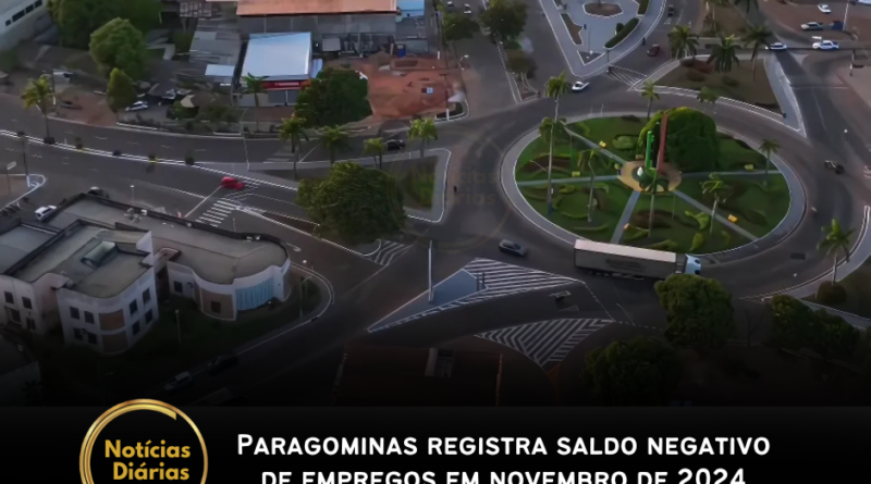 Paragominas registra saldo negativo de empregos em novembro de 2024