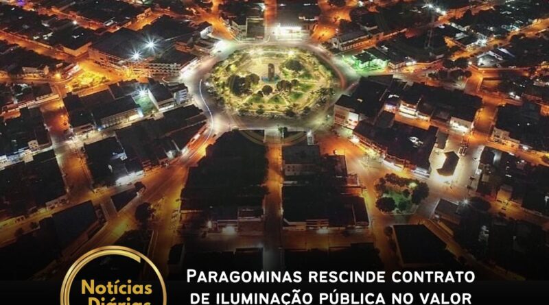 Paragominas rescinde contrato de iluminação pública no valor de R$ 29,5 milhões