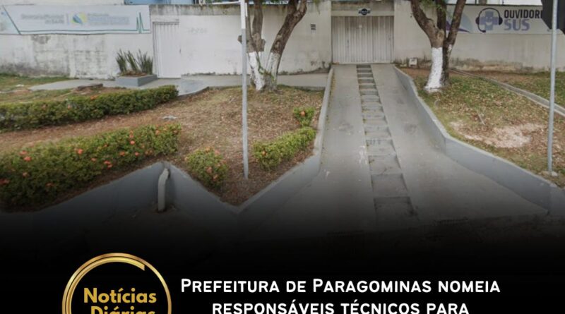 A Prefeitura de Paragominas publicou a Portaria nº 03/2025, nomeando responsáveis técnicos para diversos serviços de saúde do município.